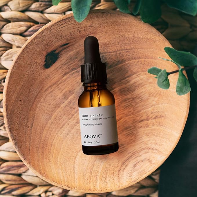 Aromatech Oud Saphir Aroma Essential Oil Blend: Luxury Hotel Inspired Aromatherapy with for Ultrasonic Diffusers & Nebulizers - 0.3 fl oz, 10 mL
