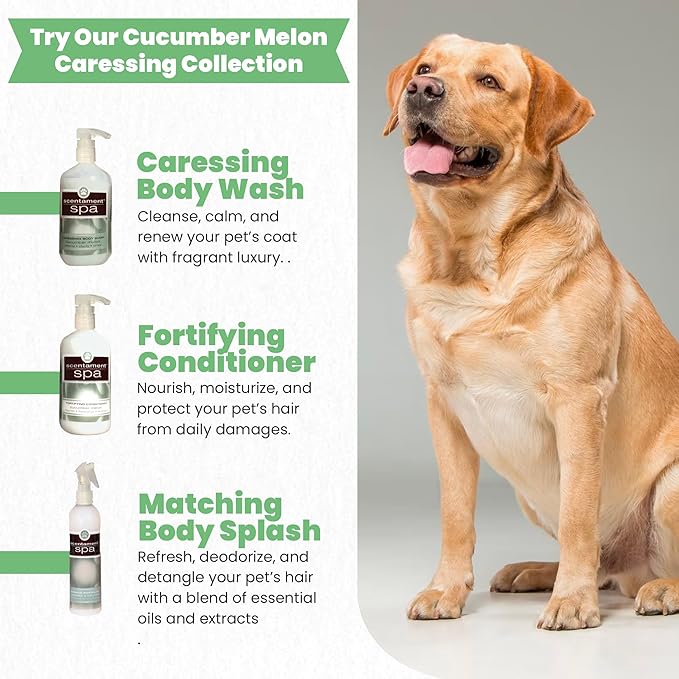 Best Shot Scentament Spa Fortifying Puppy Conditioner, Ideal Skin Care Product, for Deep Cortex Conditioning, Cucumber Melon, 16 Ounces