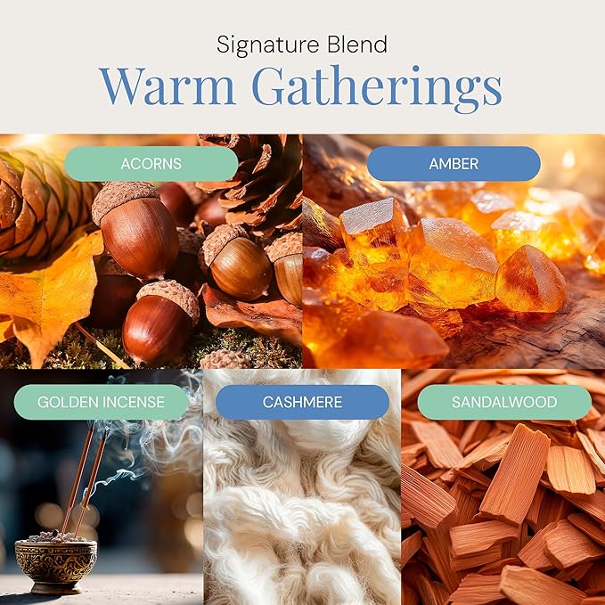 Warm Gatherings Aroma Oil, Holiday Essential Oil Blend for Diffusers & Scent Machines, Comforting Seasonal Fragrance, Cold-Air Compatible, 100mL