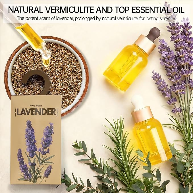 12 Packs Lavender Potpourri Scented Sachets for Closet & Drawer【Deodorizer for Stagnant Air】，Long Lasting Hanging Paper Air Fresheners and Odor Eliminator for Clothes