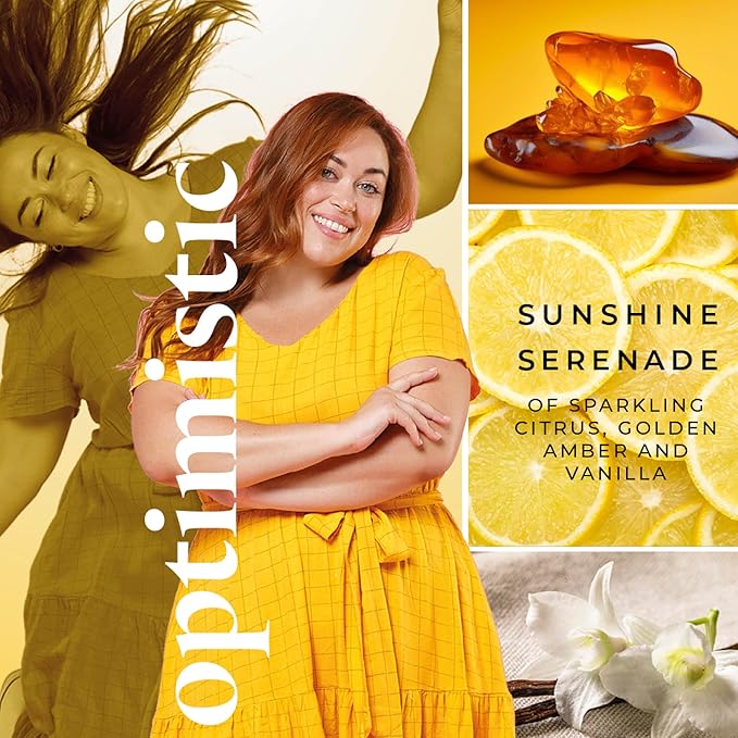 PartyLite Optimistic Scented Room Spray, 100mL,with Notes of Sparkling Mandarin & Tart Lemon, Part of the Mood Collection, Refreshing Tropical, Perfect for Gifting