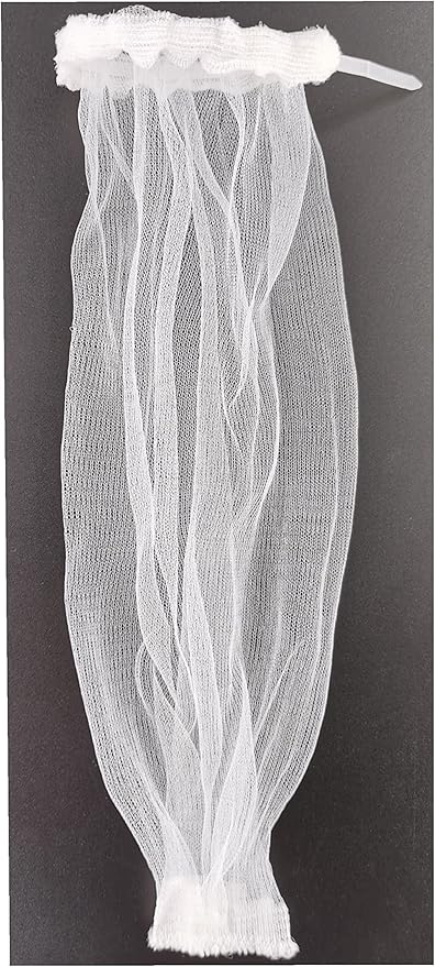 50 Pieces Washing Machine Hose Lint Traps Pet Dog Hair Catcher for Washer Laundry Lint Snare Sink Drain Hose Filter Dryer Mesh Bag with 50pcs Cable Ties