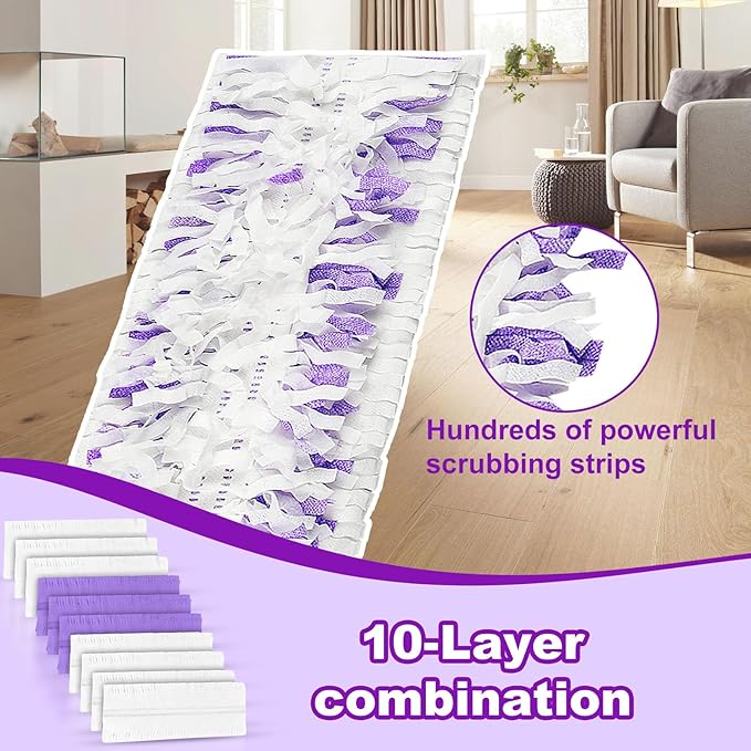 48 Pack PowerMop Refills Pads for Swiffer PowerMop Multi-Surface Mops and PowerMop Wood Mops，Disposable mop Pads Replacement for Floor Cleaning.