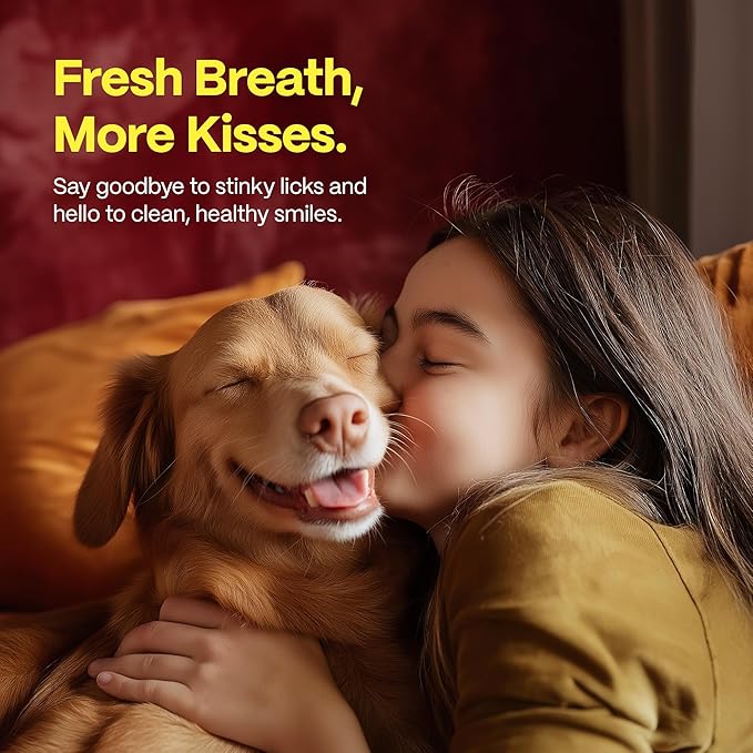 DOCO Dog Teeth Cleaning Wipes - Dog Tooth Brushing Kit, Remove Plaque & Tartar, Dental Freshen Breath, Easy Pet Tooth Cleaning Kit for Oral Care, Ideal for Cat Owners - Chicken Flavor, 100 ct.