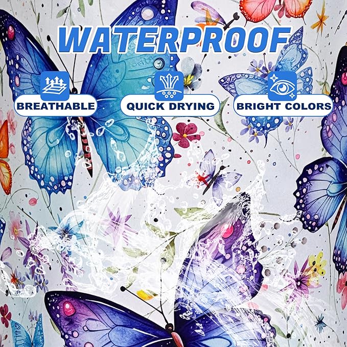 Beautiful Butterfly Laundry Basket Oxford Cloth Funny Butterflies Laundry Hamper With Handle Foldable Portable Clothes Storage Basket 18.9 X 16.5 In Storage Bag For Laundry Room/Bathroom/Bedroom