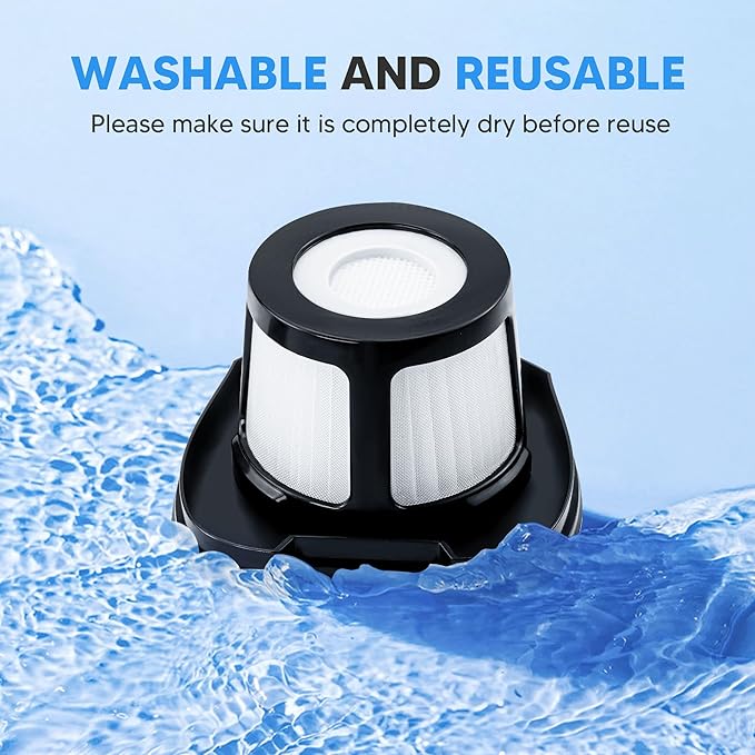 2284W 2390A Vacuum Filter Replacement for Bissell Pet Hair Eraser Filter Hand Vacuum 2390 2389 2579, Compared to Part # 1614212 1614203 1614204 (4 Mesh Filter and 8 Foam Filter)