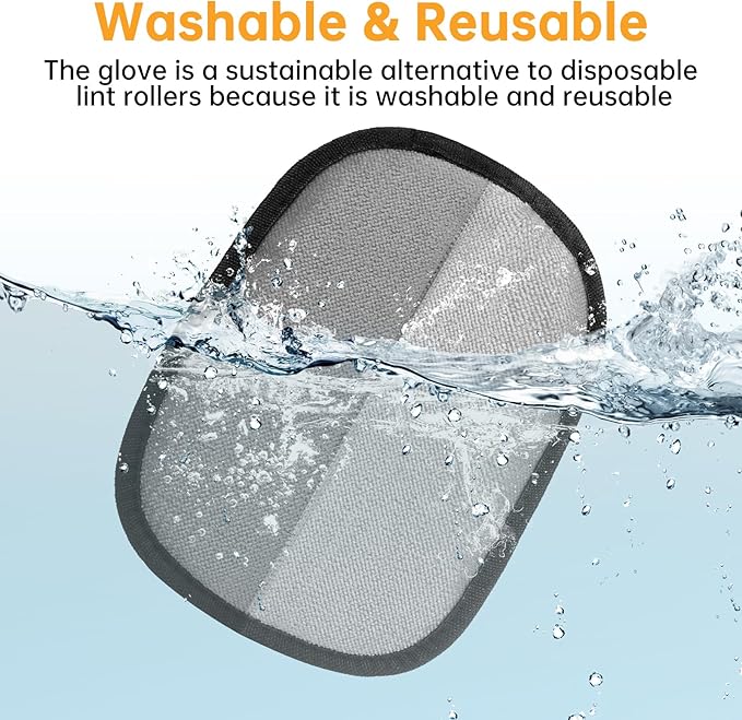 Pet Hair Removal Glove, 2025 Newly Upgraded Electrostatic Pet Hair Remover Glove with Comb, Magic Brush Pet Hair for Clothing, Sofa, Carpet, Car Seat (2 Pack)