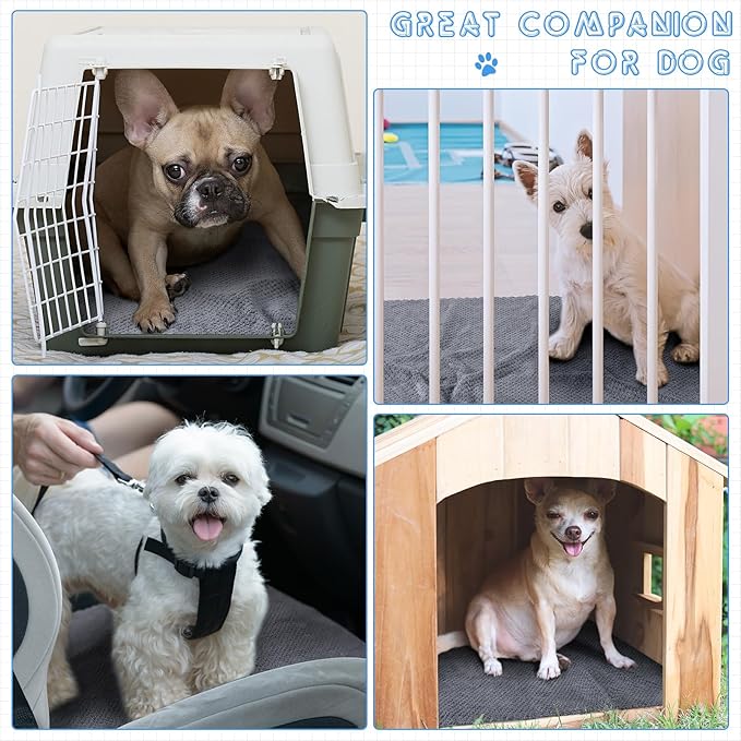 Vitalcozy 10 Pcs Guinea Pig Cage Liners Washable Rat Bedding for Guinea Pigs Controlling Absorbent Waterproof Pee Pads Blanket for Rabbits Hamster Small Animals Chinchilla(14 x 28 Inch,Gray)