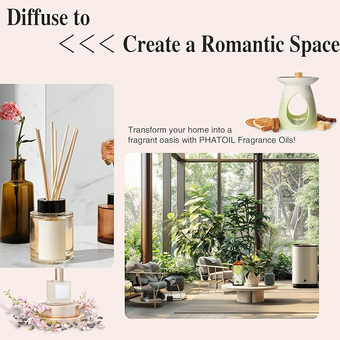 100ML/3.38fl.oz Orange Blossom Fragrance Oils, PHATOIL Orange Blossom Oil for Diffuser, Humidifier, Scented Oils for DIY Soap, Candle Making with Premium Glass Dropper