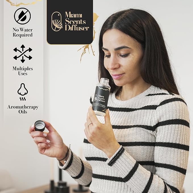 Midnight Sapphire Scent Inspired by The New York Palace Hotel 4 FlOz - 120ml Essential Oils Aroma for Home Office Diffuser Luxury Fragance Refill Aromatherapy Fresh Blend of Lavender, Vanilla & Almond