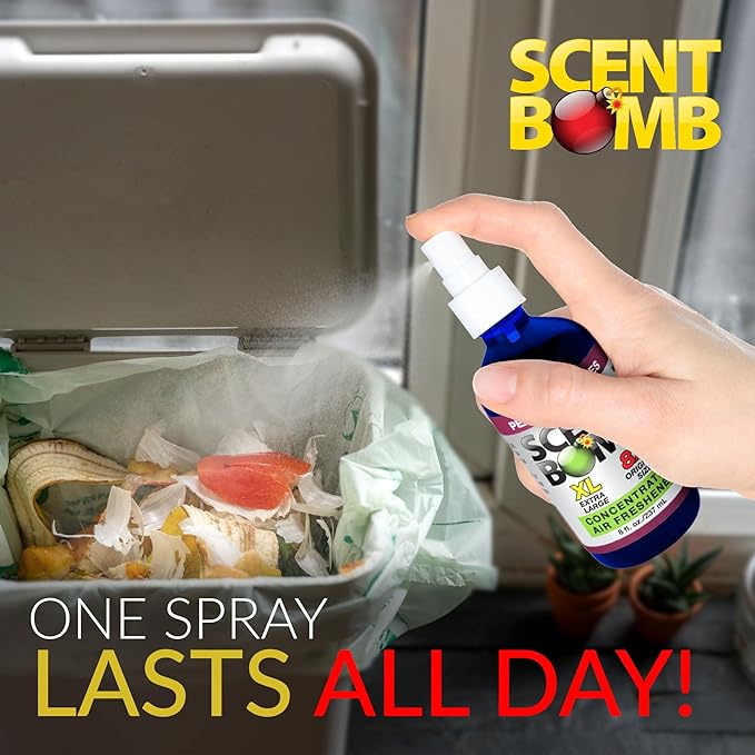 Scent Bomb Air Freshener Spray, Long-Lasting Odor Eliminator for Home & Car, Effective Deodorizer Spray for Kitchen, Bathroom, Fresh Room Spray & Smell Neutralizer, Pears and Berries