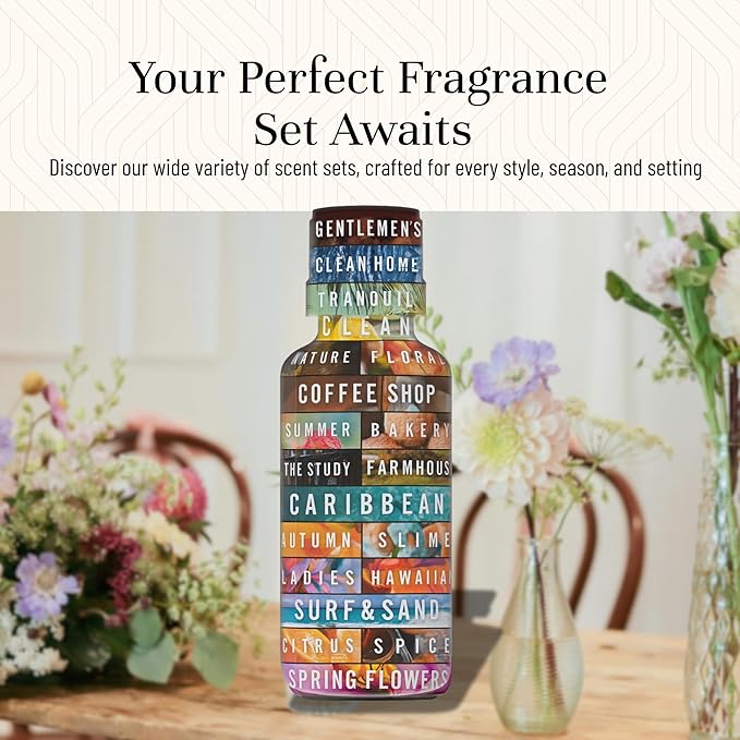 P&J Trading Fragrance Oil Floral Set | Violet, Jasmine, Rose, Lilac, Freesia, and Gardenia Candle Scents for Candle Making, Freshie Scents, Soap Making Supplies, Diffuser Oil Scents