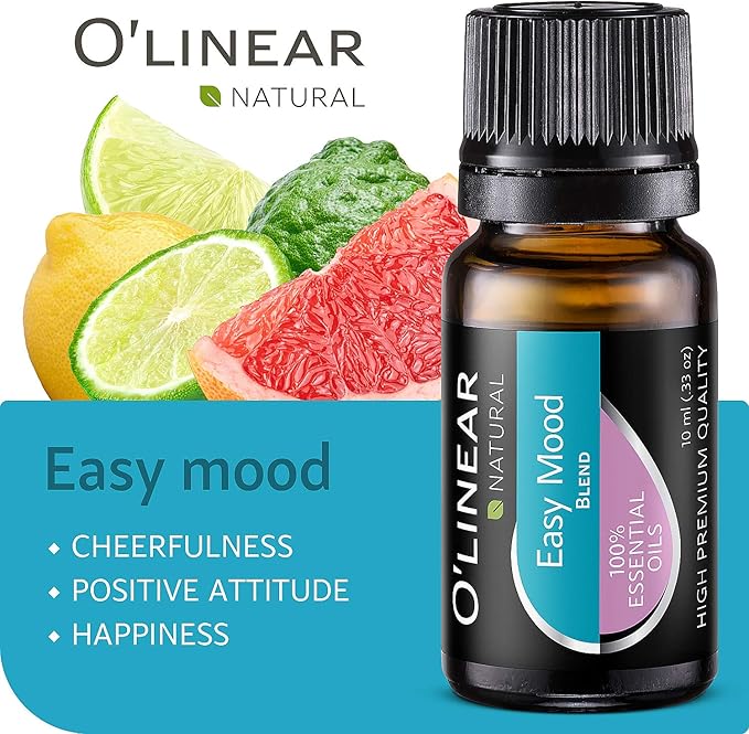 O'linear Essential Oils 6 Blends Set - Perfect for Humidifiers and Diffusers, Aromatherapy Diffuser Oils Scents, Essential Oil Kit for Home Use, Essential Oil Pack with Various Scents