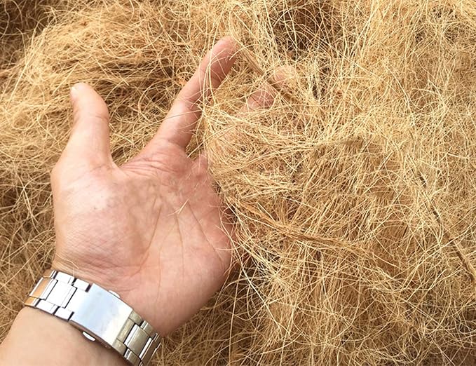 Coconut Fiber, 9oz. Comfortable Bedding for Small Birds and Animals, Nest Material for Nest Building, Hideouts, Plants and Upholstery