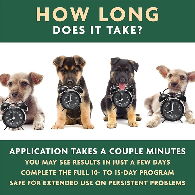 EcoEars Dog Ear Cleaner. Natural Multi-Action Formula. for Bad Discharge & Smell. Naturally Removes Foreign Matter and Cleanses The Most Difficult Ears. 100% Guaranteed