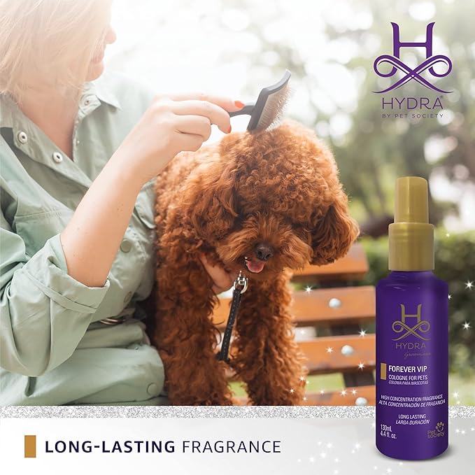 Hydra Forever VIP Pet Cologne, Finishing Cologne for Dogs and Cats, Grooming Spray, 4.4 Ounces