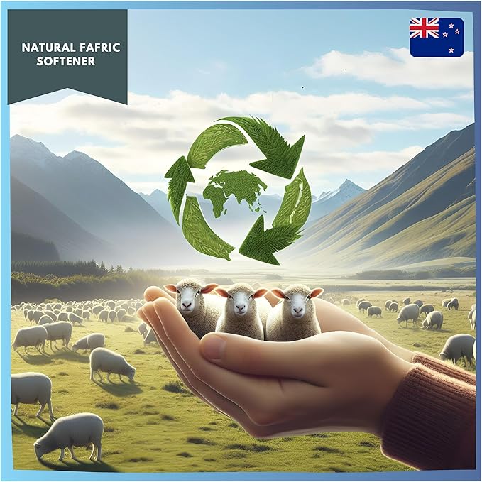 Wool Dryer Balls, Laundry Reusable Anti Static Natural Fabric Softener. Organic XL Hypoallargenic Made with 100% New Zeland Wool. Pet Lint Hair Catcher Helper