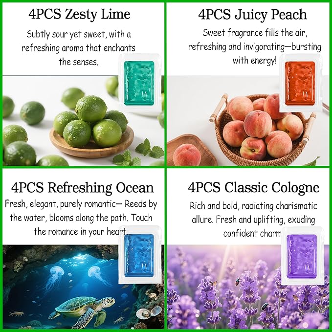 xcivi 16 Pack Universal Odor Remover for Automatic Self-Cleaning Litter Box, Deodorizer Design for Self Cleaning Cat Litter Box Automatic, Litter Deodorizer, Pet Odor Eliminator, Odor Deodorant ﻿