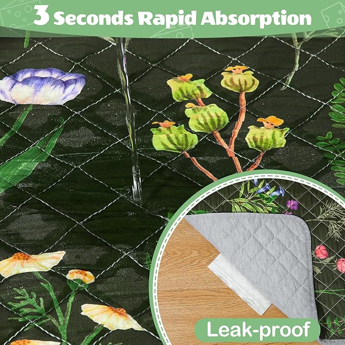 2 Pack Guinea Pig Bedding, Washable Guinea Pig Cage Liner Reusable Guinea Pig Mat Waterproof Guinea Pig Bedding for Cage, Super Absorbant Guinea Pig Pee Pads for Small Animals Hamster Rabbit Squirrel