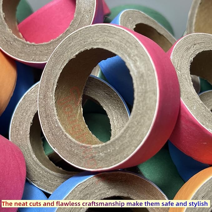 120 Pcs Chew Bagels Bird Toys for Parrots Durable Cardboard BrioChew 0.3in“ Thick Chewing Shredding Foraging Foot for Medium & Large Parrot Amazons Mini Macaws African Greys Cockatoos Eclectus Senegal