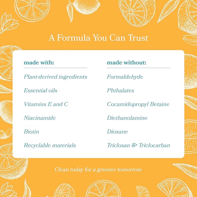 12 Bottle Case of Vitamin Hand Soap - Liquid Hand Soap Value Pack Deal - Natural Plant Derived Moisturizing Handsoap with Essential Oil Fragrance Citrus Bask- Wholesale Carton