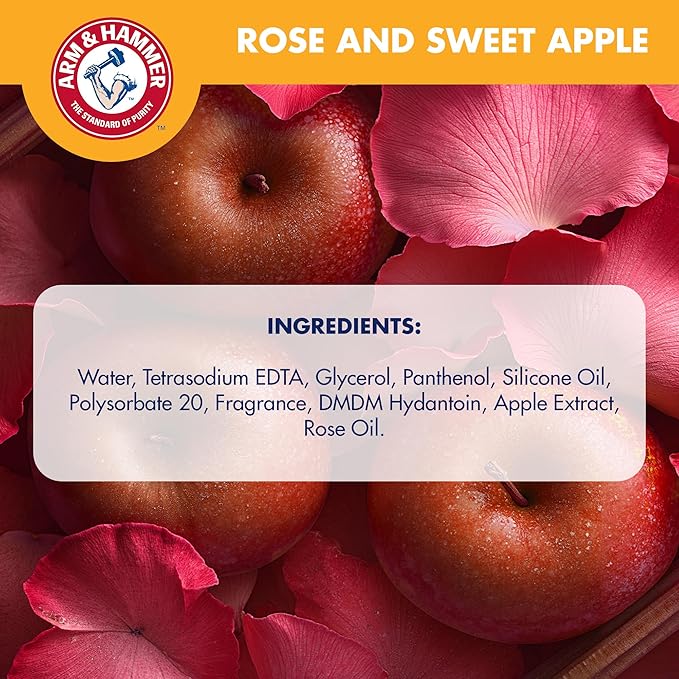 Arm & Hammer for Pets Cologne Pet Fragrance Spray for Dogs with Deodorizing Baking Soda, Rose and Sweet Apple Scented Dog Spray, 6 Ounces