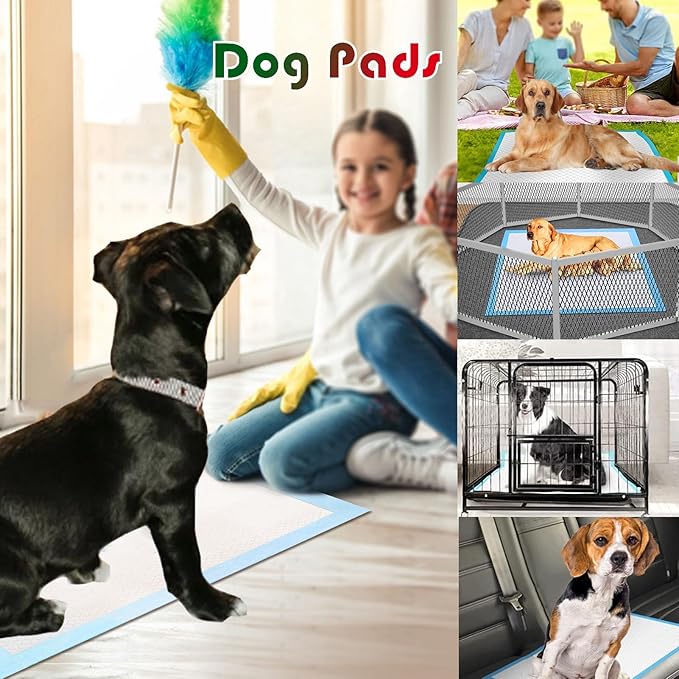 100 Count Dog Pee Pads Extra Large,36"x36"Pee Pads for Dogs Absorbent & Leak-Proof,Disposable Pet Training and Puppy Pads for Cats Dogs Rabbit