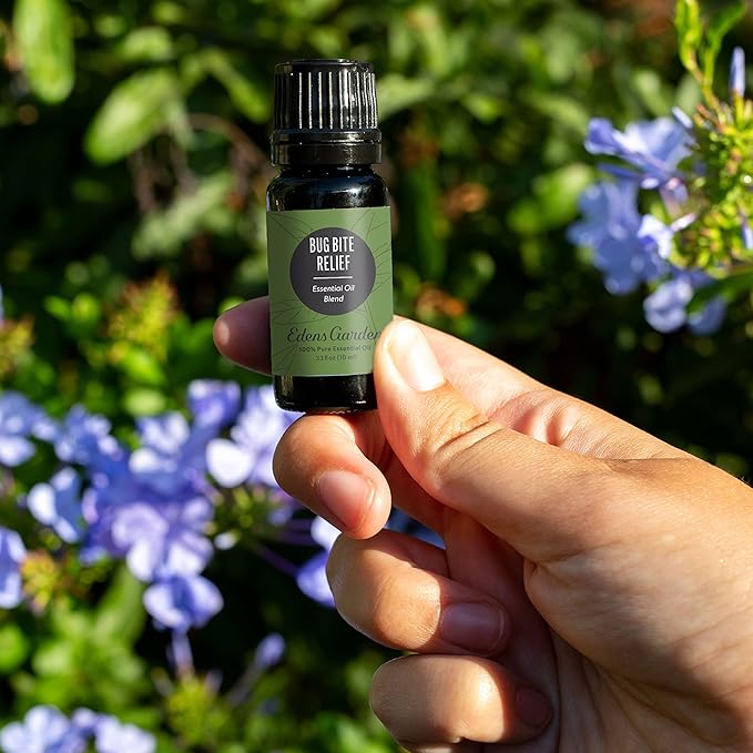 Edens Garden Bug Bite Relief Essential Oil Blend- 100% Pure Premium Grade, Undiluted, Natural, Therapeutic, Aromatherapy, The Best for Diffusing, Skin, Face, Kid Safe 10 ml (.33 fl oz)