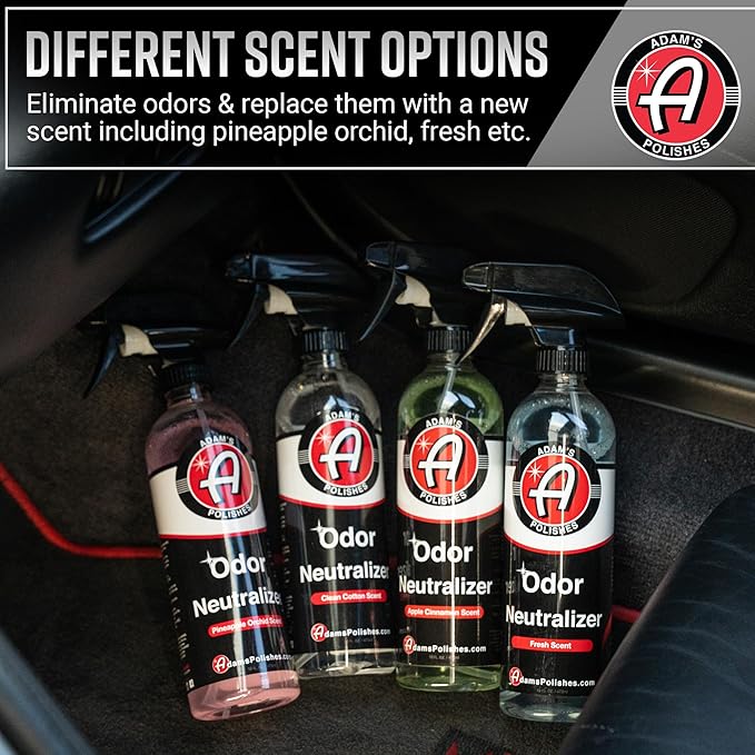 Adam's Polishes Odor Neutralizer (Fresh Scent, 16oz) - Car Air Freshener Spray That Eliminates Harmful Odors from Car Interior Accessories, Leather, Carpet, Upholstery & Pet Odors