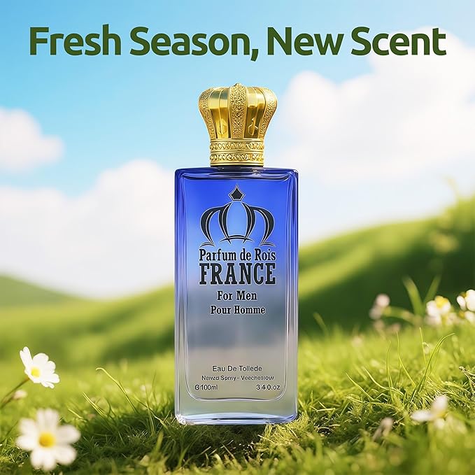 Men's Cologne Include 4 Variety Pack Perfume Gift Set- 3.4 Fl Oz Each Eau De Parfume Tobacco,Musk,Woody,Masculine Scent Long Lasting Fragrance(MilanoMR&Salva&GuiltN&ParfumFrance)