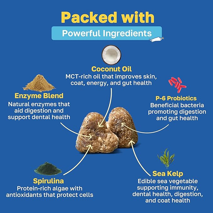 Happy Paws Dental Soft Chew, Dog Breath Freshener & Teeth Cleaning Treats, Oral Care Support for All Breeds, Sizes & Ages, Natural Spearmint Flavor, Organic & Non GMO (100 Chews)