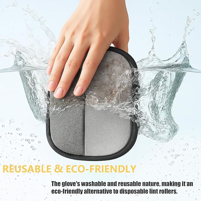 2pcs Electrostatic Pet Hair Removal Gloves: Quick Wiping - Reusable & Washable for Sofa Clothing Pet Beds Effortless Cats & Dogs Hair Remover for Pets