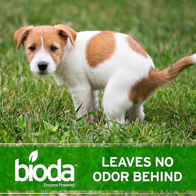 Bioda Probiotic Natural Outdoor Odor Eliminator Spray Enzyme Cleaner Destroys Cat & Dog Odor Neutralizer for Lawn, Artificial Grass, and Patios