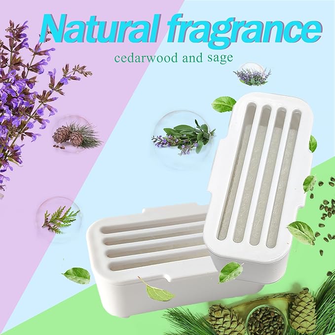 4 PCS Deodorant for PetSafe ScoopFree SmartSpin Self-Cleaning Cat Litter Box, Air Freshener for HHOLOVE Automatic Cat Litter Box, Cat Friendly Natural Plant-Based Odor Suppression