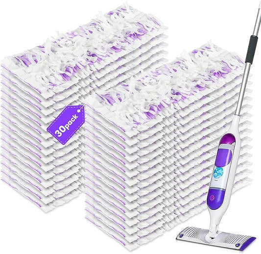 30 Pack Power Mop Mopping Pad Refills for Swiffer PowerMop Multi-Surface Mops, Disposable Replacement Pads Compatible with Swiffer Power Mop for Swiffer Wet Pads Refill