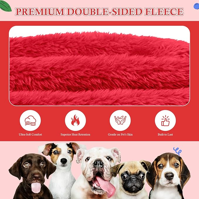 4XL Dog Sweaters for Large Dogs,Dog Hoodie,Warm Fuzzy Fleece Sweatshirt with Hood & Pocket,Leash Hole,Cozy Cold Weather Pet Clothes Sweater Hoodie for Large Dogs(Red,4XL)