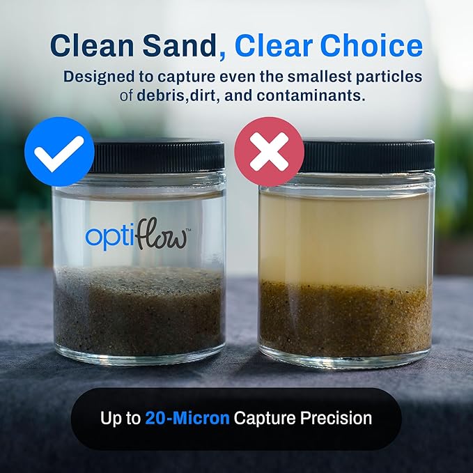 10-Pack Pool Filter Sand, Premium Filtration with Pure Silica Formula, 50 Lbs - Swimming Pool System Accessories and Supplies for Cleaning and Maintenance