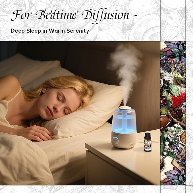 HIQILI Darjeeling Dawnbreak Diffuser Oil for Humidifier, New Car & Home, Long-Lasting Hotel Scent - Pour Homme - 0.34 Fl Oz