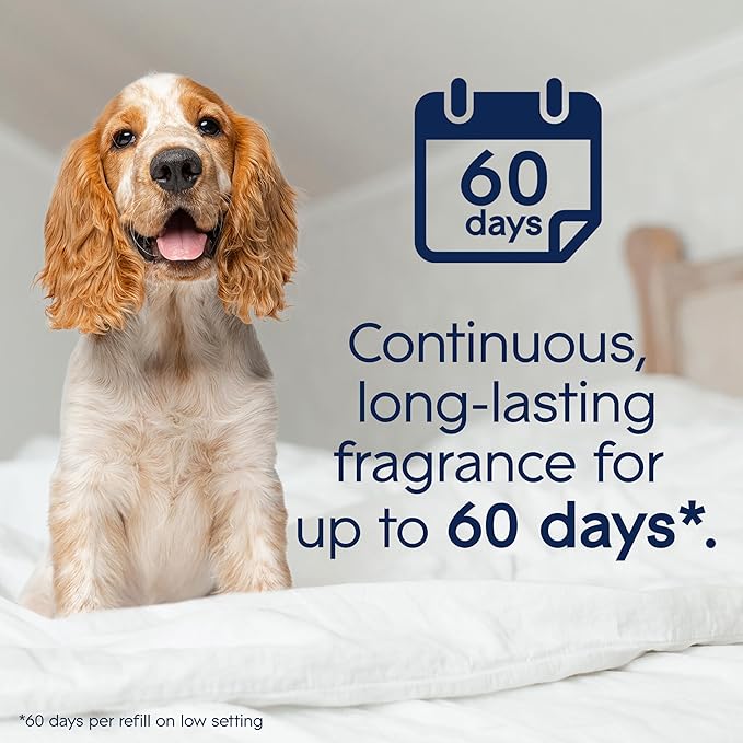 Glade PlugIns Refills Air Freshener Starter Kit, Pet Fresh Scent, Scented and Essential Oils for Home and Bathroom, 0.67 Fl Oz, 1 Warmer + 1 Refill