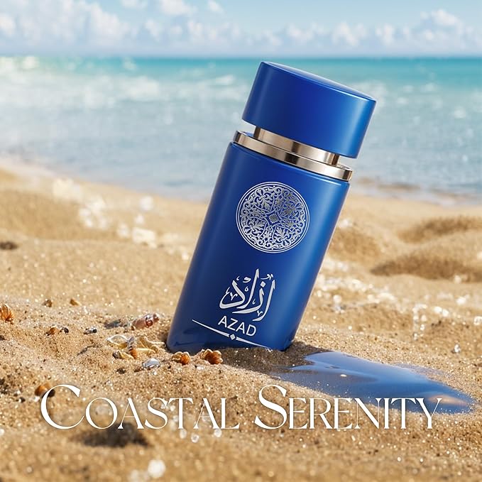 3Pack Men Colognes Combo Set AZAD,AZAD Blue,Sarah Chocolate 3.4 Fl Oz Each Eau De Parfume Spray with Woody Floral & Fruity Scent Perfume Gift Set Day to Night Use Fragrances