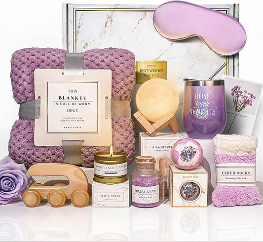 Gift Baskets for Women,11PC Birthday Gifts,Think of You,Thankyou ,self care gifts,care package,relaxation gifts,new beginnings gifts for women,friend,mom,sister
