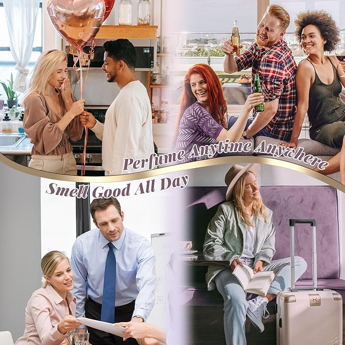 10ml Perfume Travel Refillable Atomizer,Genuine Leather Bottom Filling Perfumes Bottle,Mini Fragrances Dispenser,Portable Cologne Sprayer Pocket Size for Plane Trip Gift 0.34oz (White)