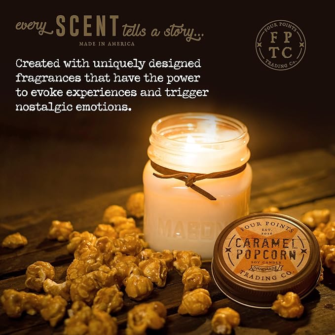 HWY-1 Scented 8 Oz Soy Aromatherapy Candle w/Jar - Four Points Trading Co.