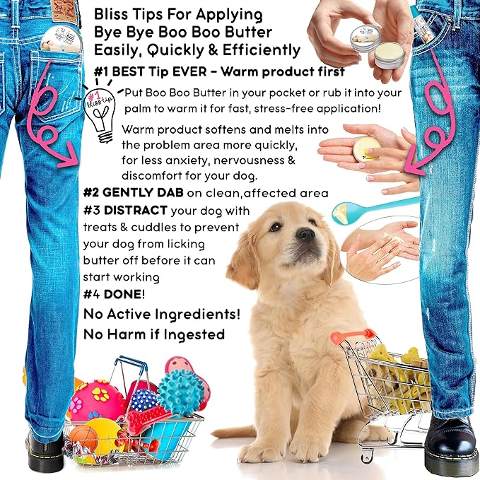 The Blissful Dog Boo Boo Butter for Dog's Discomforts, 8-Ounce