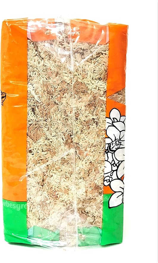 Sphagnum Moss 40 Liters New Zealand Grade AA Great for Reptiles, Bedding and Terrarium 500 Gram Bale