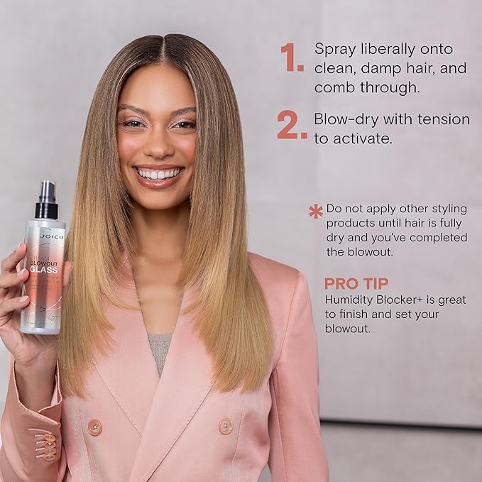 Joico Dream Blowout Glass 72-Hour Frizz Fighter | Humidity Control | Glass-Like Shine | Hydrate & Smooth | For Most Hair Types | 6.7 Fl Oz
