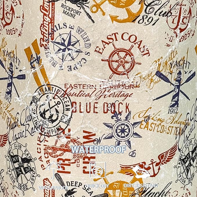 Anchor Laundry Basket Compass Seafaring Foldable Oxford Cloth Funny Tote Bag Laundry Hamper Clothes Storage Bucket Toy Organizer For Bathroom/Laundry Storage/Bedroom 18.9x16.5 Inch