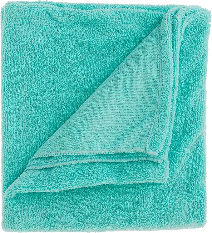 Bone Dry Pet Grooming Towel Collection Absorbent Microfiber X-Large, 41x23.5, Embroidered Green (Pack of 12)