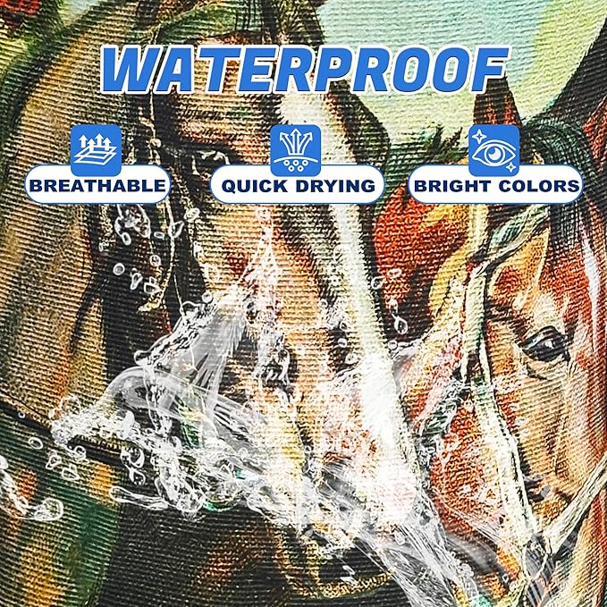 Horse Laundry Basket Riding Animal Oxford Cloth Laundry Hamper Funny With Handle Foldable Portable Clothes Storage Basket 18.9 X 16.5 In Storage Bag For Laundry Room/Bathroom/Bedroom/Dormitories