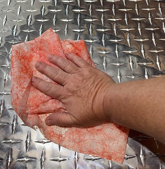 Heavy Duty Hand Cleaning Wipe, 10" x 12" Industrial Cleaning Wipes — 75 Count Hand & Tool Wipes — Dual-Textured Multi-Surface Cleaning Wipes- 6 Canisters